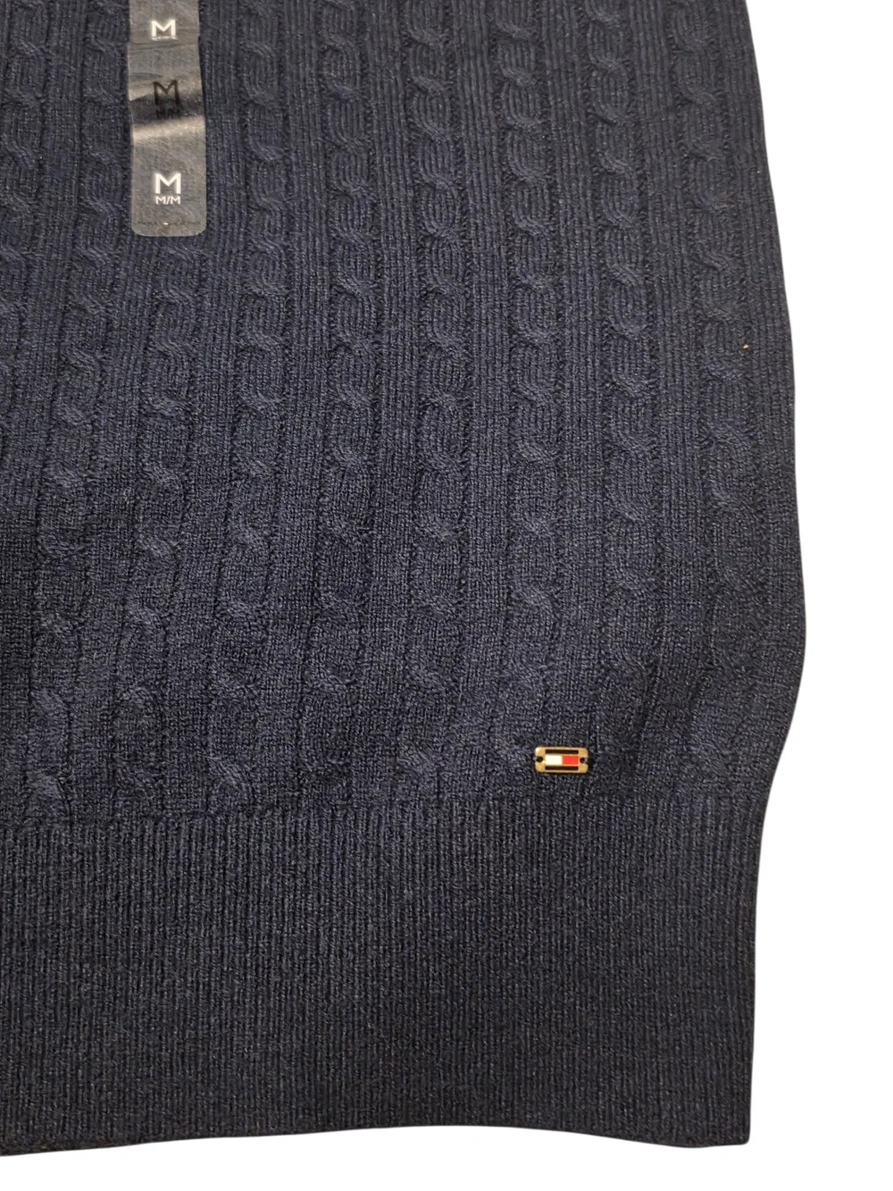 NWT Tommy Hilfiger Navy Cable Knit Sweater Vest - Size M
